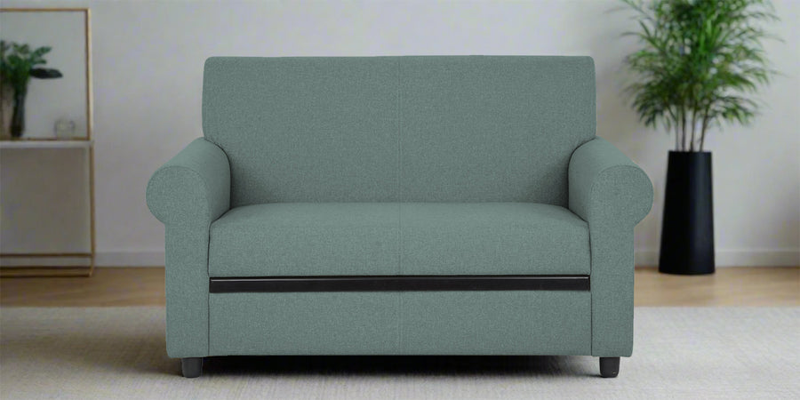 Ribby Fabric 2 Seater Sofa In Suka Blue Colour - Febonic Living