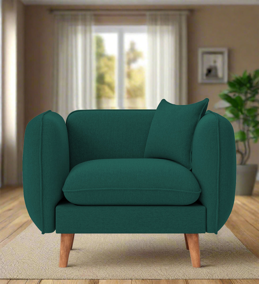 Reva  1 Seater Fabric Sofa - Sage Green by Febonic Living