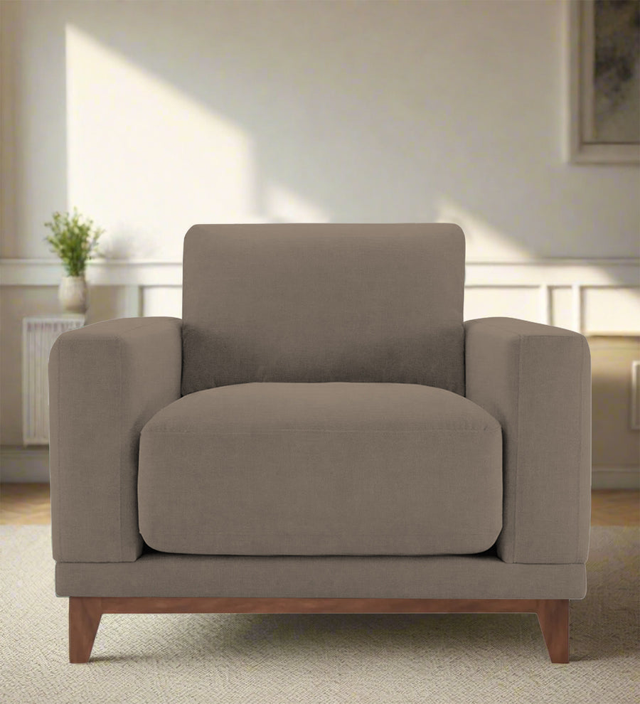 Esha  1 Seater Fabric Sofa - Hazel Beige by Febonic Living