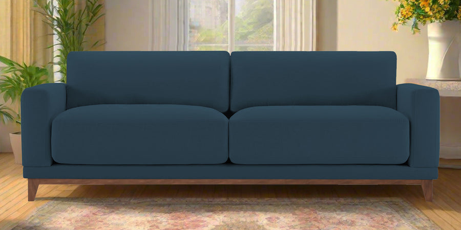 Esha Fabric 3 Seater Sofa In Cool Blue Colour - Febonic Living