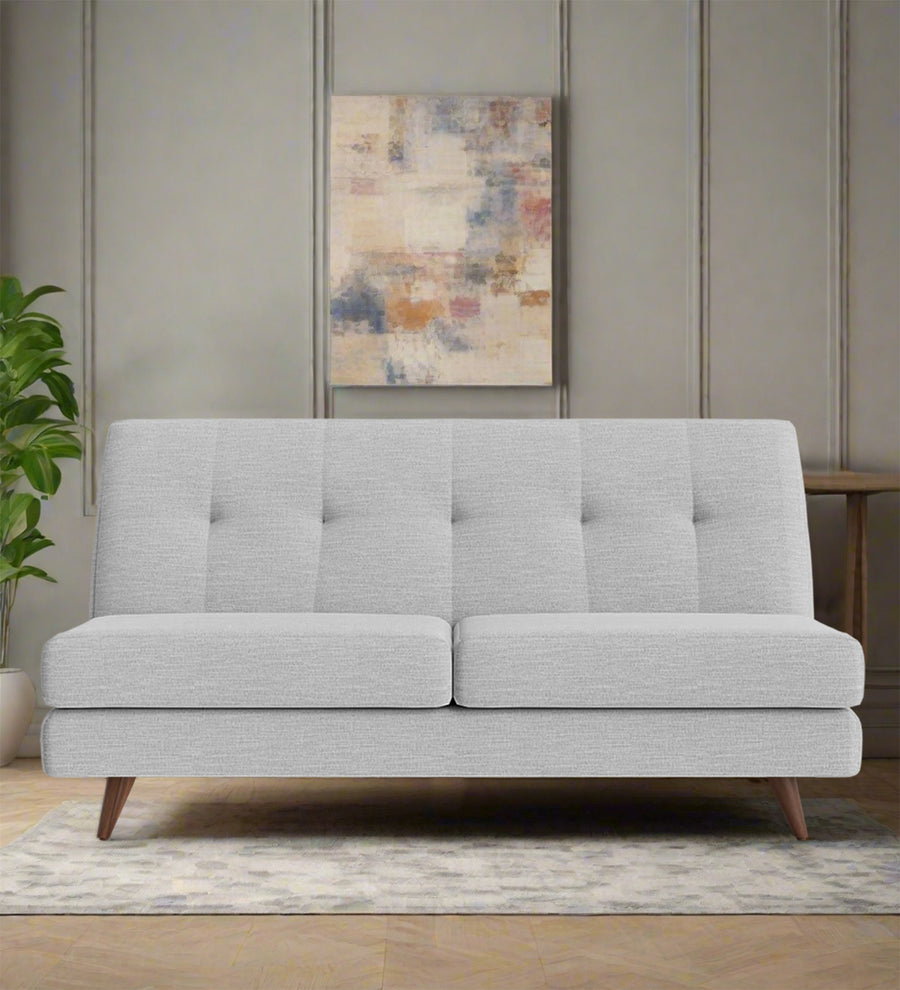 Jasmin  2 Seater Armless Fabric Sofa - Lit Grey by Febonic Living