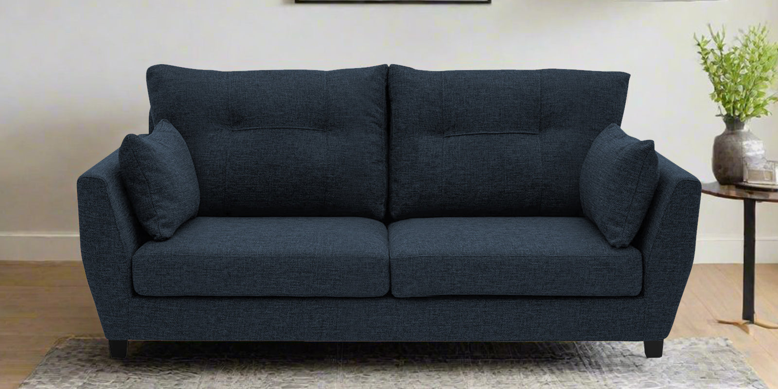 Mario Fabric 2 Seater Sofa in Denim Blue Colour