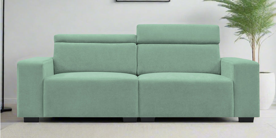 Hiro Fabric 2 Seater Sofa In Mist Blue Colour - Febonic Living