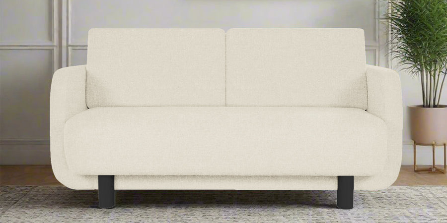 Varu Fabric 2 Seater Sofa In Ivory Cream Colour - Febonic Living