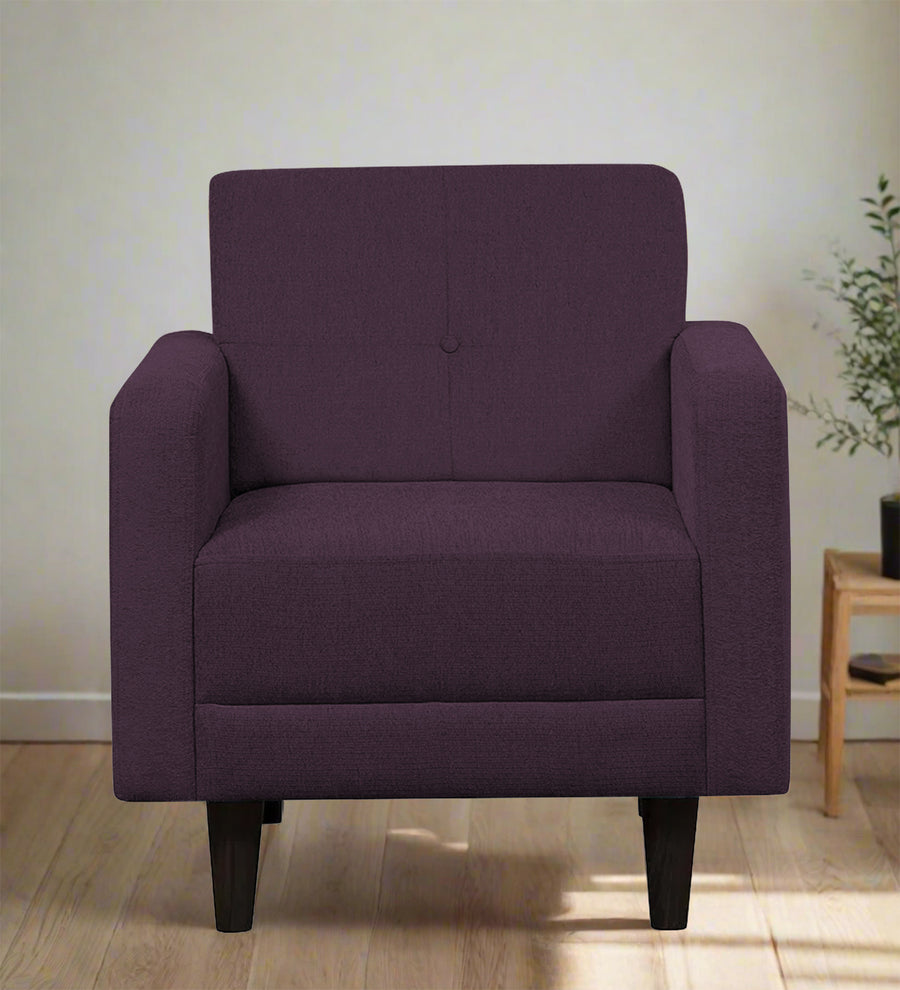 Noha  1 Seater Fabric Sofa - Greek Purple by Febonic Living