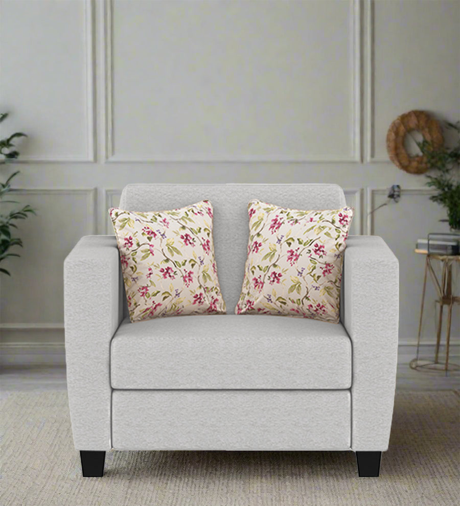 Gozi  1 Seater Fabric Sofa - Lit Grey by Febonic Living