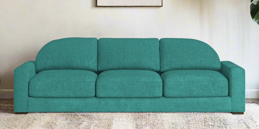 Dara Fabric 3 Seater Sofa In Sea Green Colour - Febonic Living