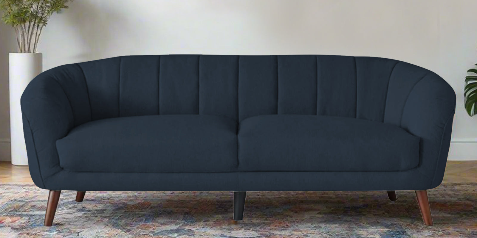 Benjamin Fabric 3 Seater Sofa in Denim Blue Colour