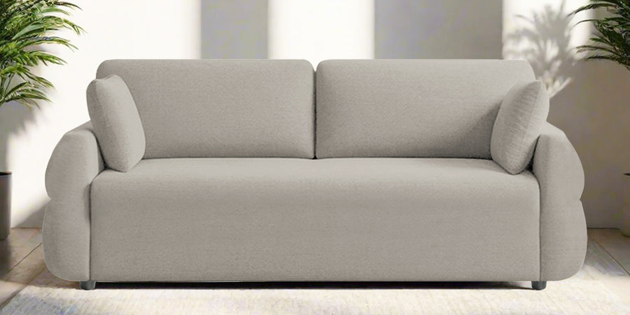 Jack Fabric 3 Seater Sofa In Ash Grey Colour - Febonic Living