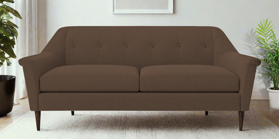 Homer Fabric 3 Seater Sofa In Rosy Brown Colour - Febonic Living