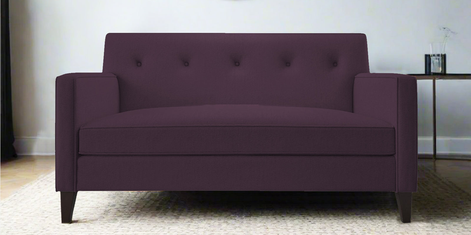 Miller Fabric 2 Seater Sofa in Greek Purple Colour