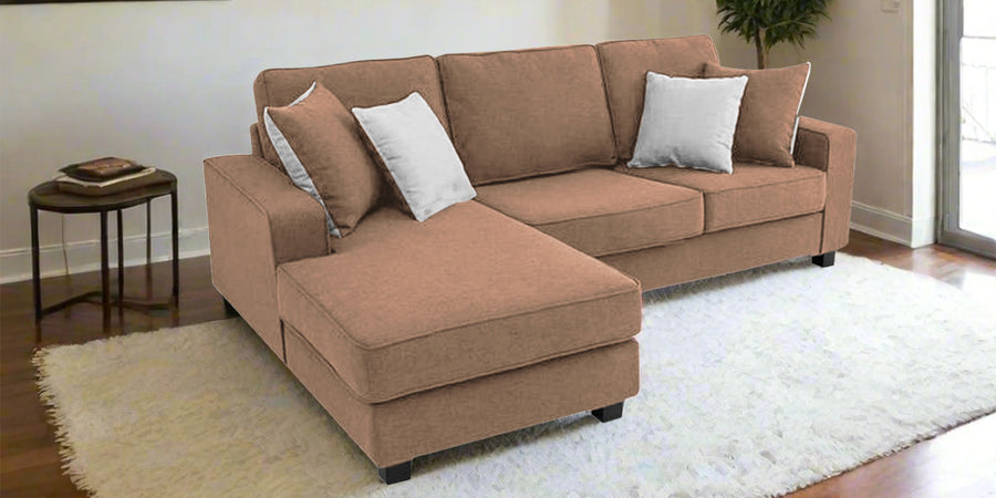 Ladybug Fabric Rhs Sectional Sofa 2 Lounger In Cosmic Beige Colour - Febonic Living