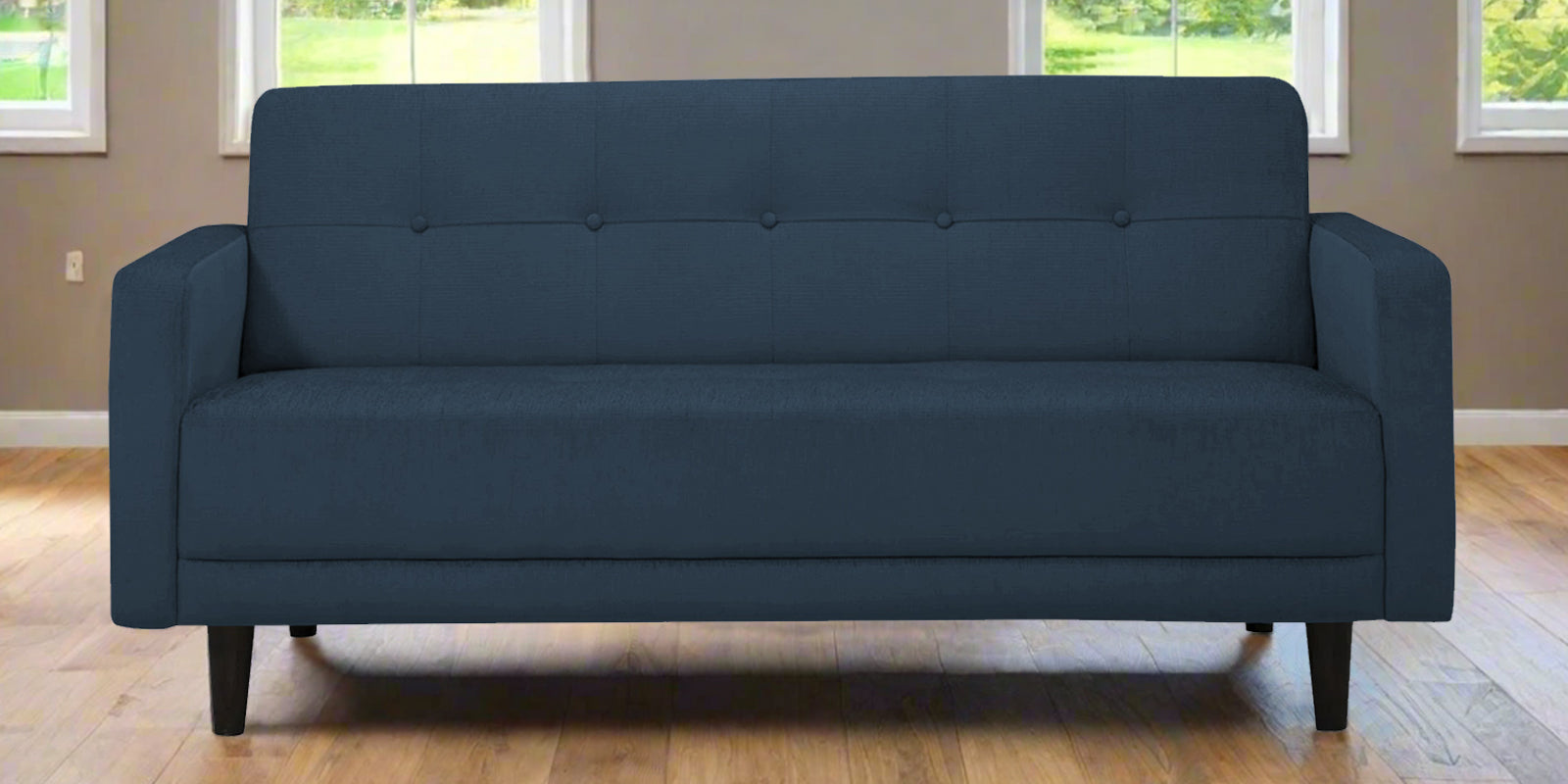 Noha Fabric 2 Seater Sofa In Light Blue Colour - Febonic Living