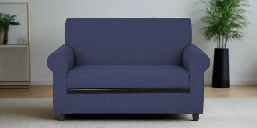Ribby Fabric 2 Seater Sofa In Slate Blue Colour - Febonic Living