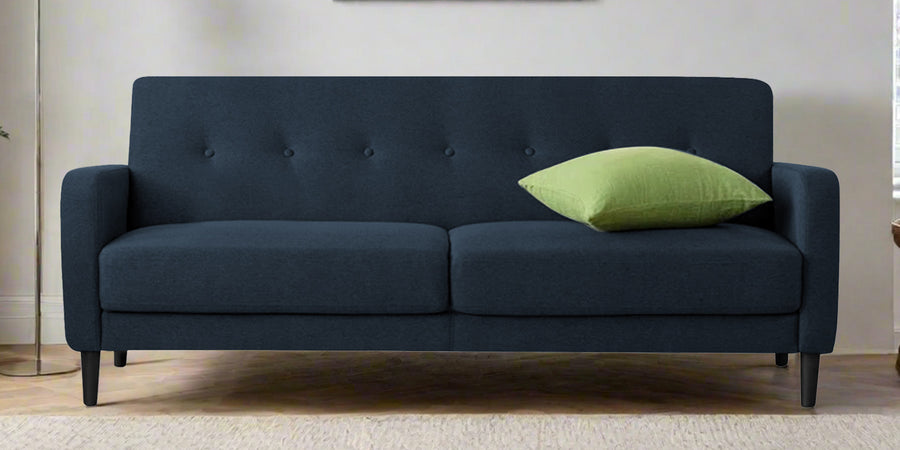 Marq Fabric 3 Seater Sofa In Denim Blue Colour - Febonic Living