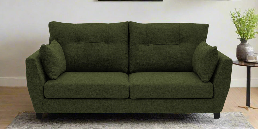 Mario Fabric 2 Seater Sofa In Olive Green Colour - Febonic Living