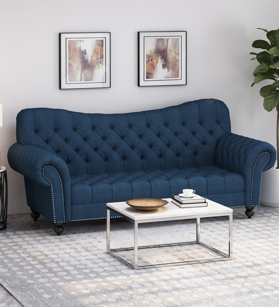 Wasta 3 Seater Fabric Sofa - Light Blue by Febonic Living
