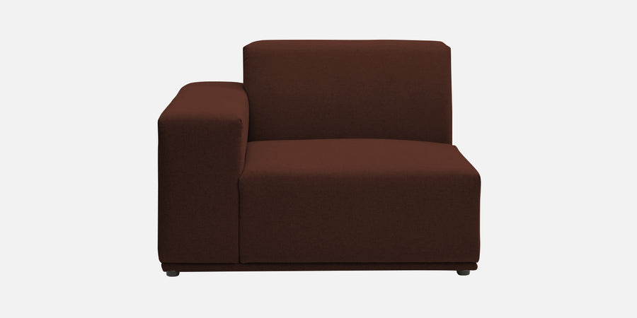 Adam Fabric Rhs Sectional Sofa 3 Ottoman Lounger In Coffee Brown Colour - Febonic Living