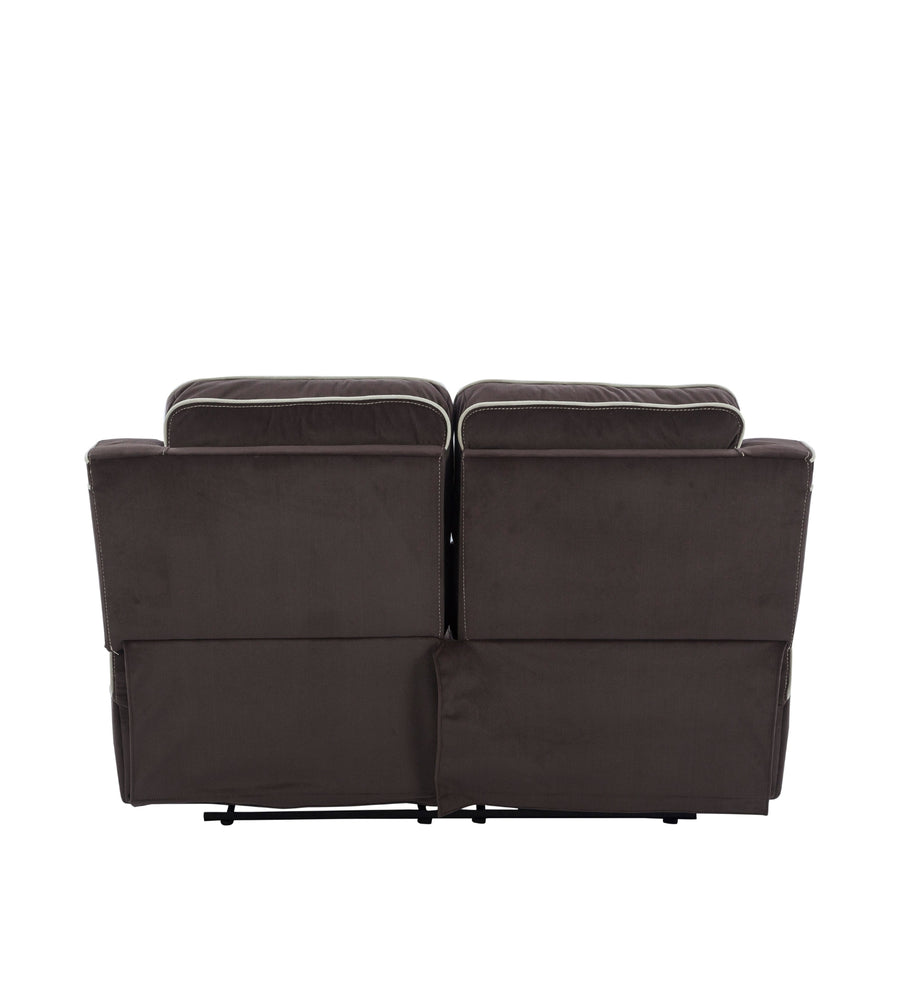 Wave Velvet 2 Seater Motorized Recliner In Mocha Brown Colour - Febonic Living