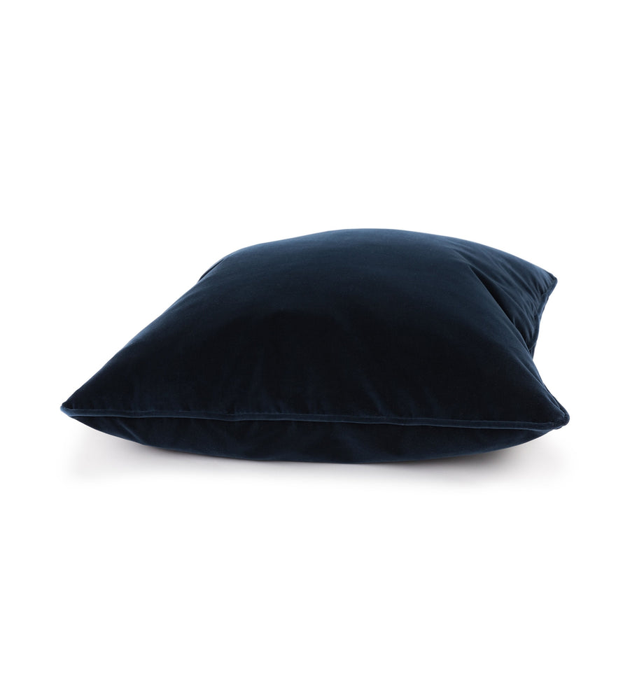Lucca Velvet 20X20 Inches Cushion Covers Pack Of 2 In Dark Blue Colour - Febonic Living