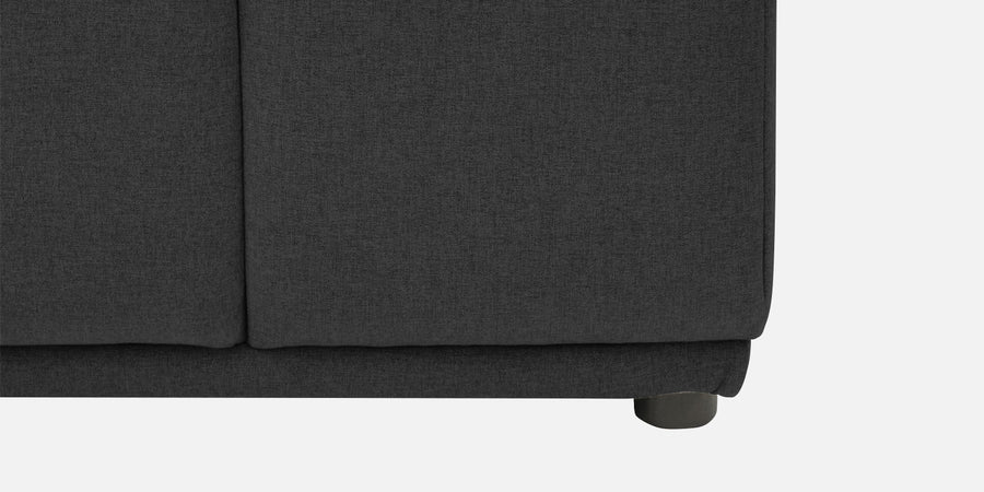 Adam Fabric Rhs Sectional Sofa 3 Ottoman Lounger In Charcoal Grey Colour - Febonic Living