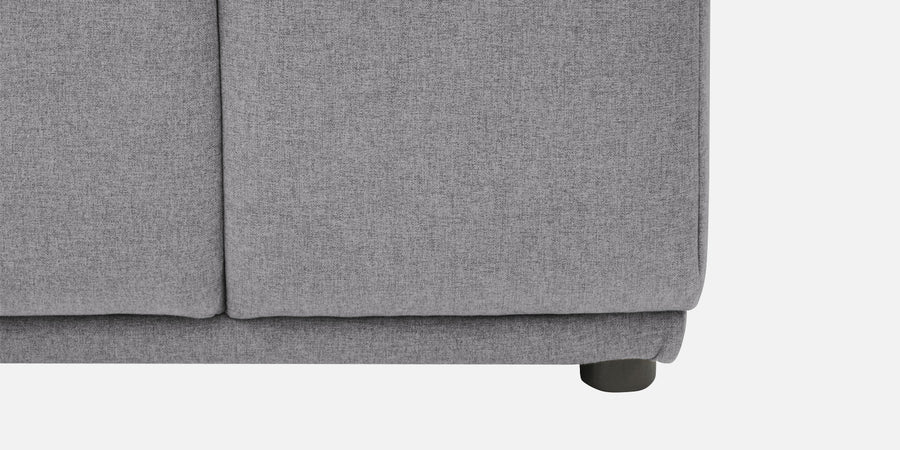 Adam Fabric Rhs Sectional Sofa 3 Ottoman Lounger In Lit Grey Colour - Febonic Living