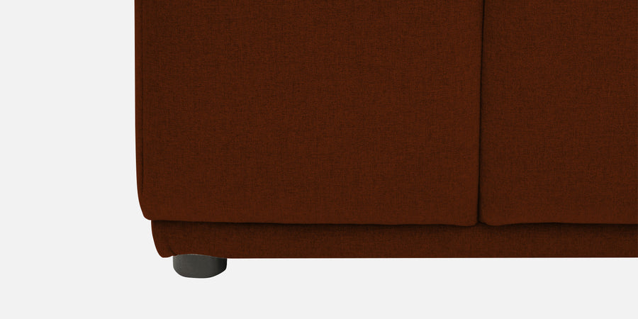 Adam Fabric Lhs Sectional Sofa 3 Ottoman Lounger In Burnt Orange Colour - Febonic Living