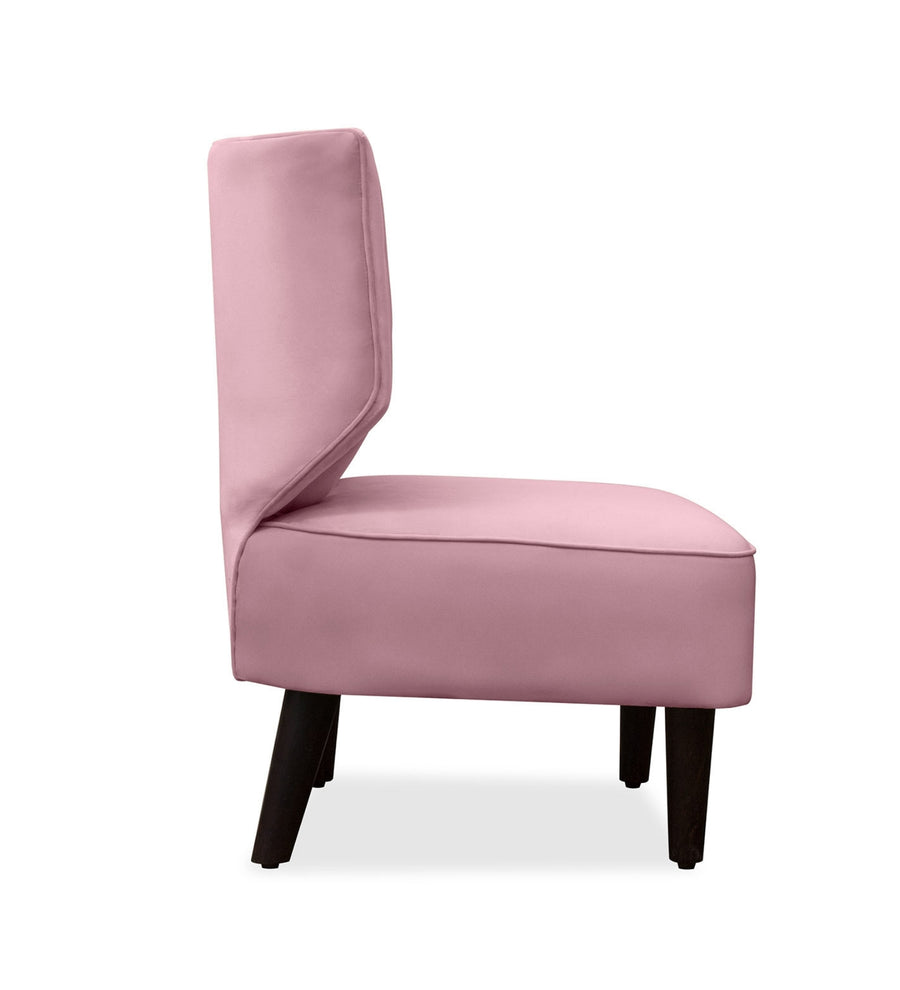Robby Velvet Slipper Chair In Millennial Pink Colour - Febonic Living