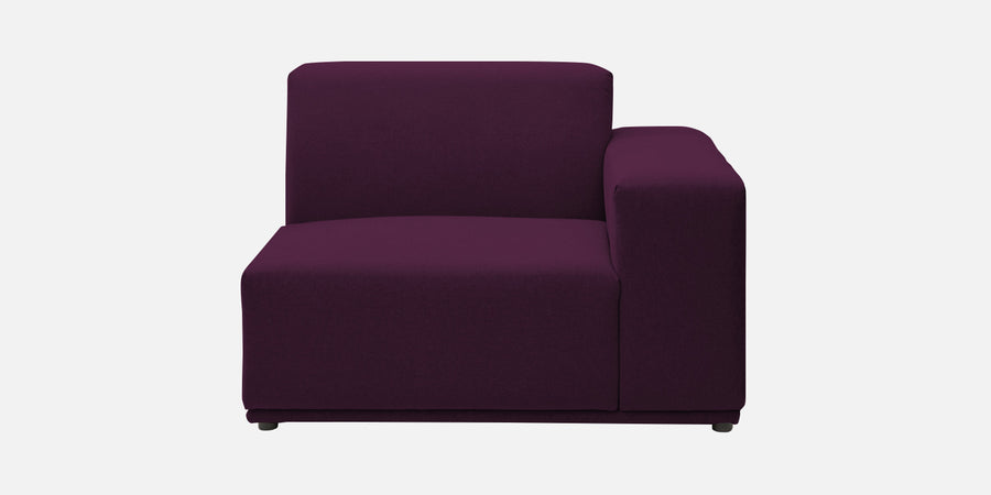 Adam Fabric Rhs Sectional Sofa 3 Ottoman Lounger In Greek Purple Colour - Febonic Living
