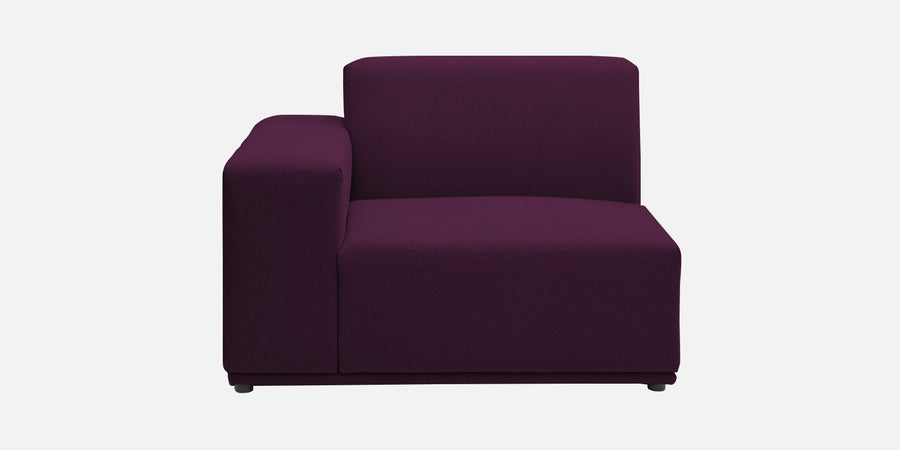 Adam Fabric Lhs Sectional Sofa 3 Ottoman Lounger In Greek Purple Colour - Febonic Living