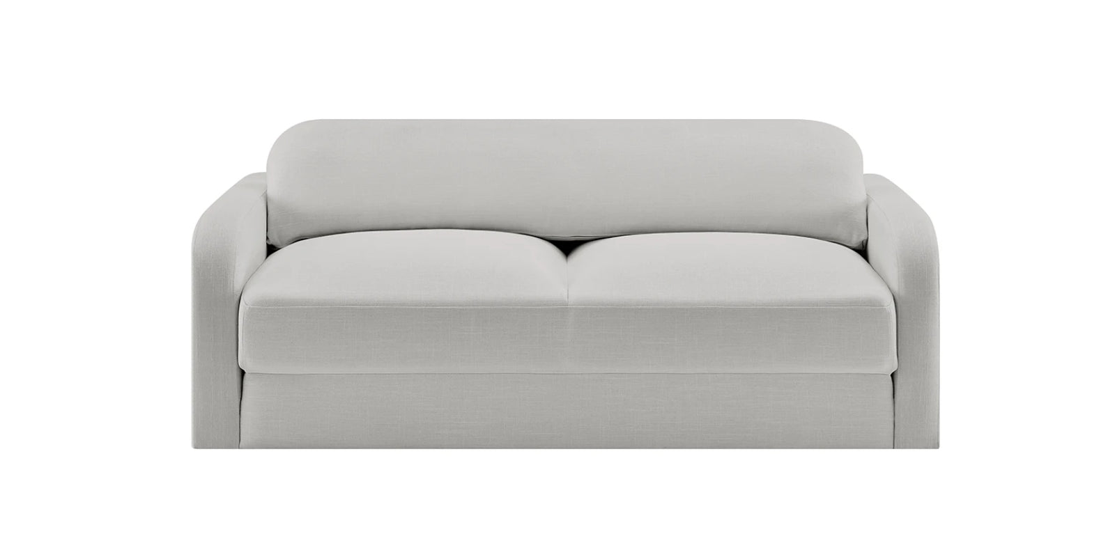 Rosa Fabric 3 Seater Convertible Sofa Cum Bed In Lit Grey Colour