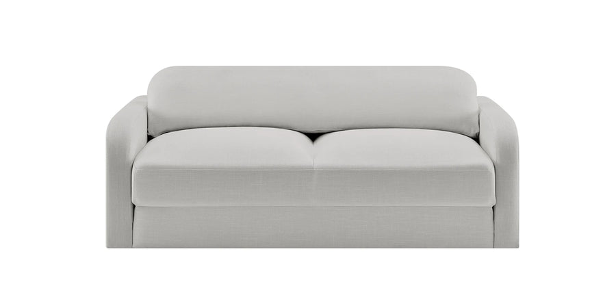 Rosa Fabric 3 Seater Foldable Sofa Cum Bed In Lit Grey Colour - Febonic Living