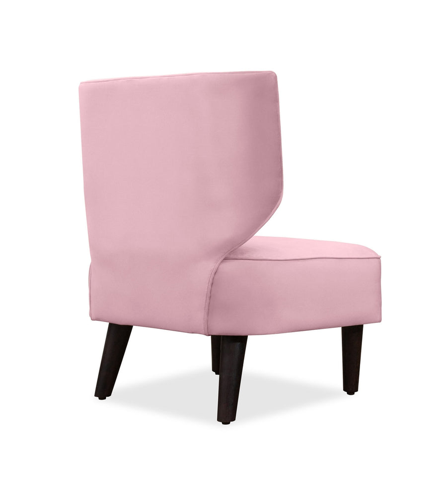 Robby Velvet Slipper Chair In Millennial Pink Colour - Febonic Living