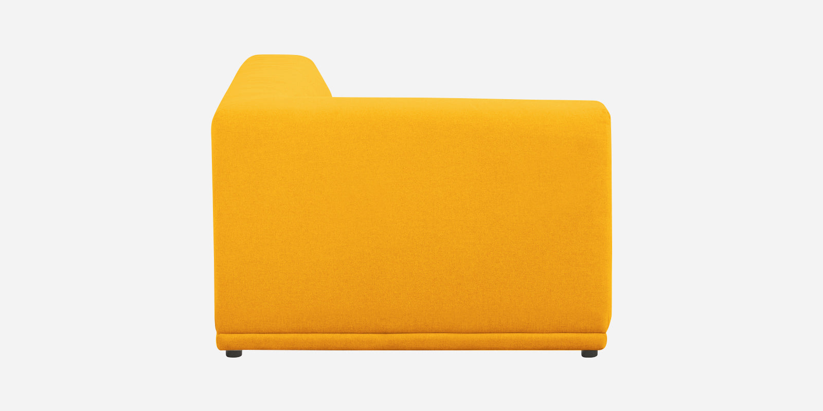 Adam Fabric LHS Sectional Sofa (3 + Lounger) In Bold Yellow Colour