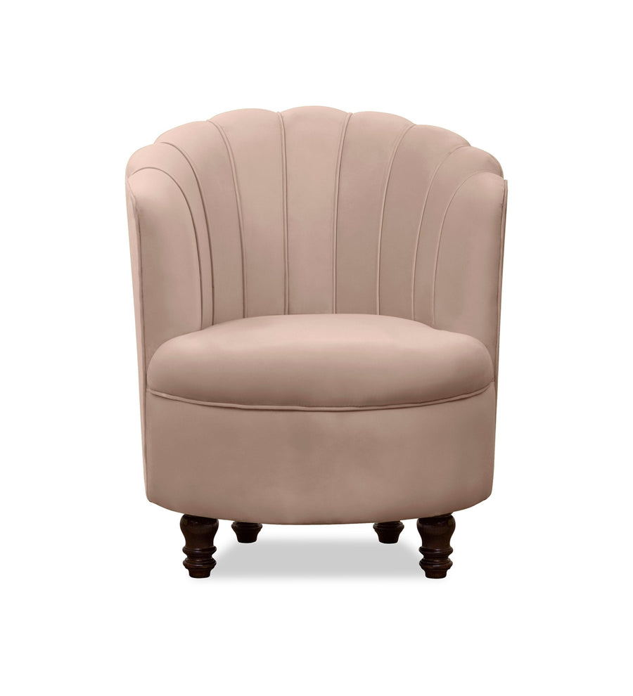Clark Velvet Slipper Chair In Camel Beige Colour - Febonic Living