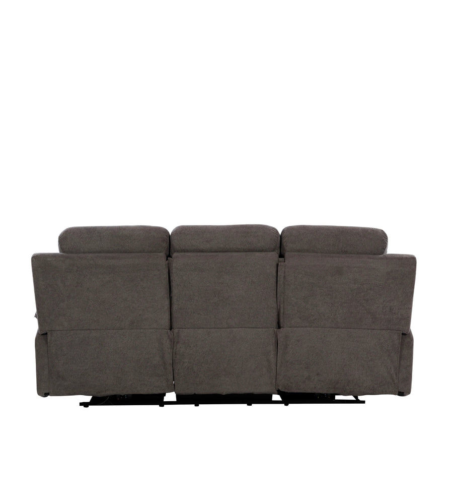 Waki Boucle 3 Seater Motorized Recliner In Concrete Grey Colour - Febonic Living