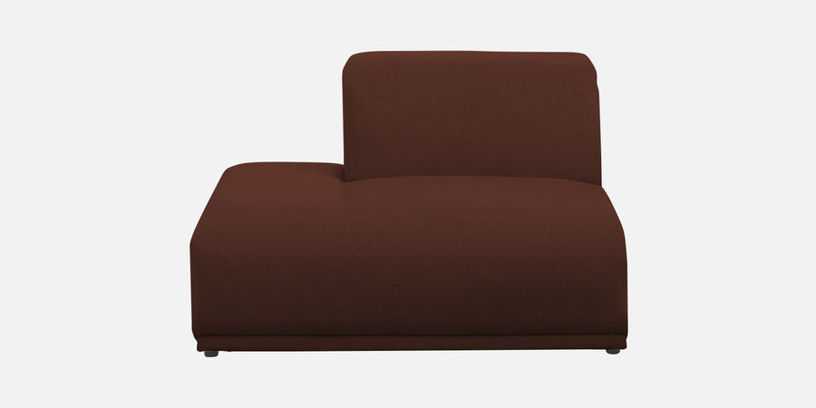 Adam Fabric Lhs Sectional Sofa 3 Ottoman Lounger In Coffee Brown Colour - Febonic Living