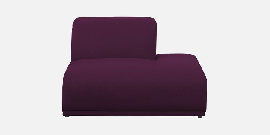 Adam Fabric Rhs Sectional Sofa 3 Ottoman Lounger In Greek Purple Colour - Febonic Living