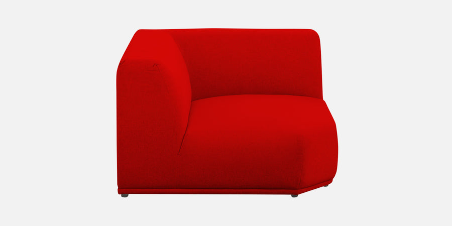 Adam Fabric Lhs Sectional Sofa 3 Ottoman Lounger In Ruby Red Colour - Febonic Living
