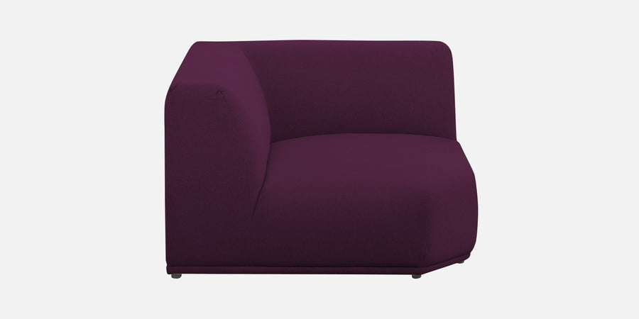 Adam Fabric Lhs Sectional Sofa 3 Ottoman Lounger In Greek Purple Colour - Febonic Living