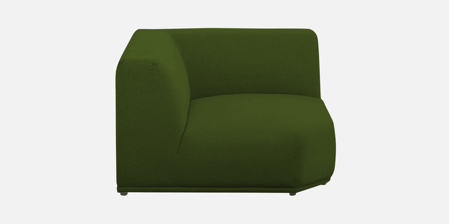 Adam Fabric Lhs Sectional Sofa 3 Ottoman Lounger In Olive Green Colour - Febonic Living