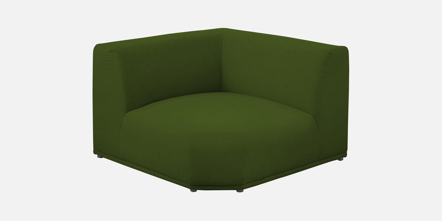 Adam Fabric Rhs Sectional Sofa 3 Ottoman Lounger In Olive Green Colour - Febonic Living