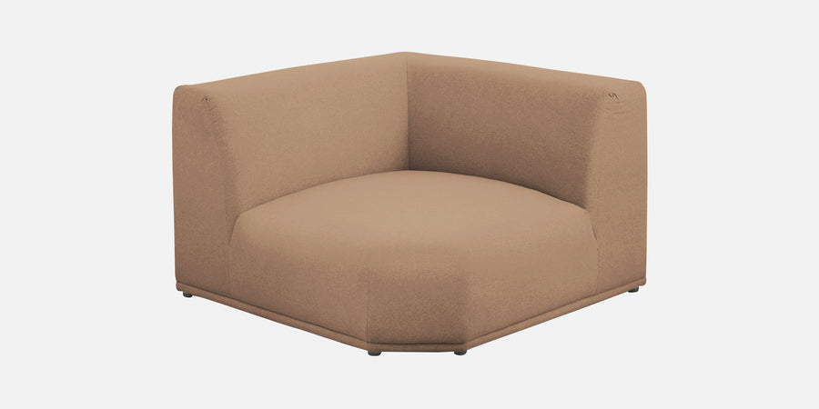Adam Fabric Lhs Sectional Sofa 3 Ottoman Lounger In Cookie Beige Colour - Febonic Living