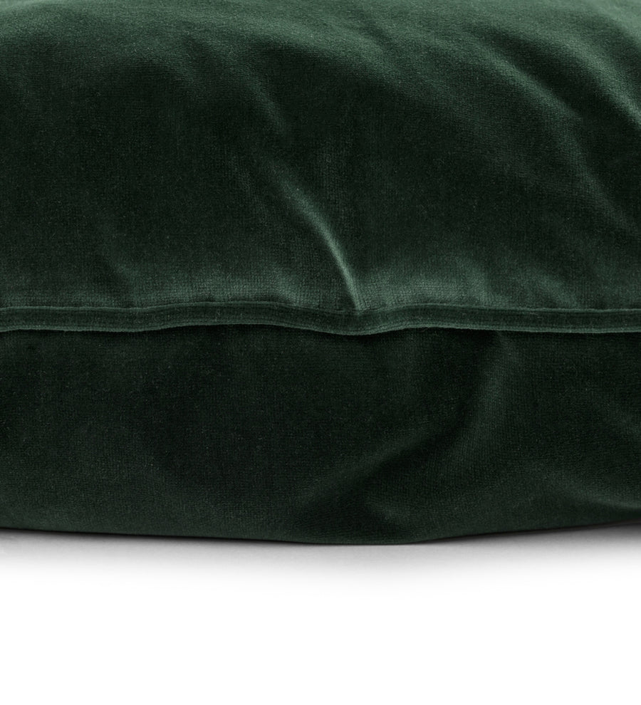 Lucca Velvet 20X20 Inches Cushion Covers Pack Of 2 In Amazon Green Colour - Febonic Living