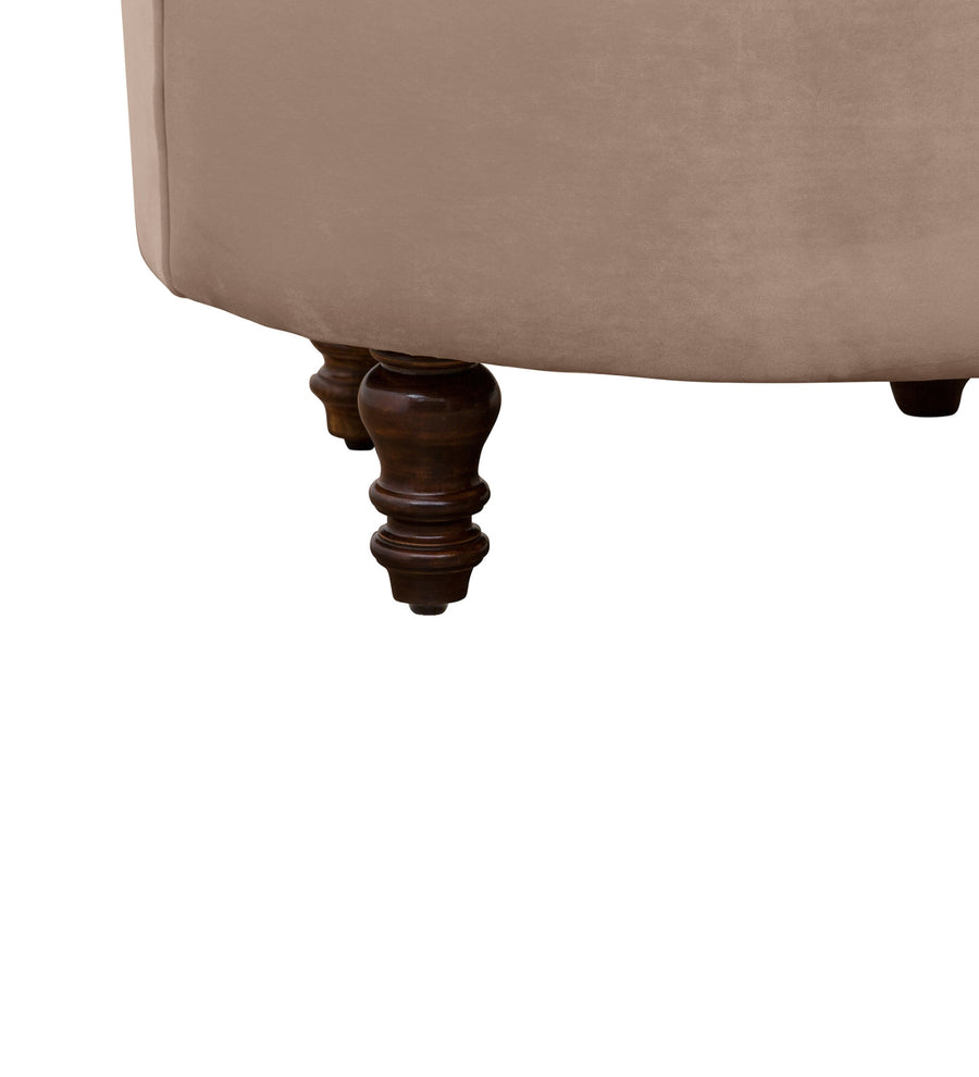 Clark Velvet Slipper Chair In Camel Beige Colour - Febonic Living