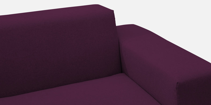 Adam Fabric Rhs Sectional Sofa 3 Ottoman Lounger In Greek Purple Colour - Febonic Living