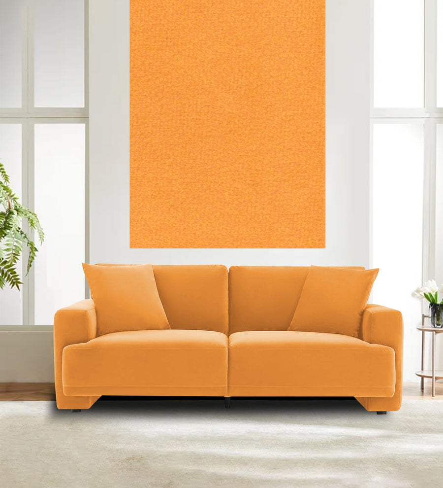 Velvet Mido Fabric Tangerine Orange 157 Code - Febonic Living