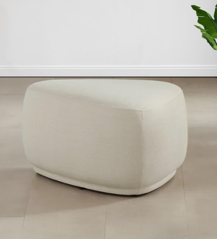 Nona Fabric Pouffe - Ivory Cream by Febonic Living