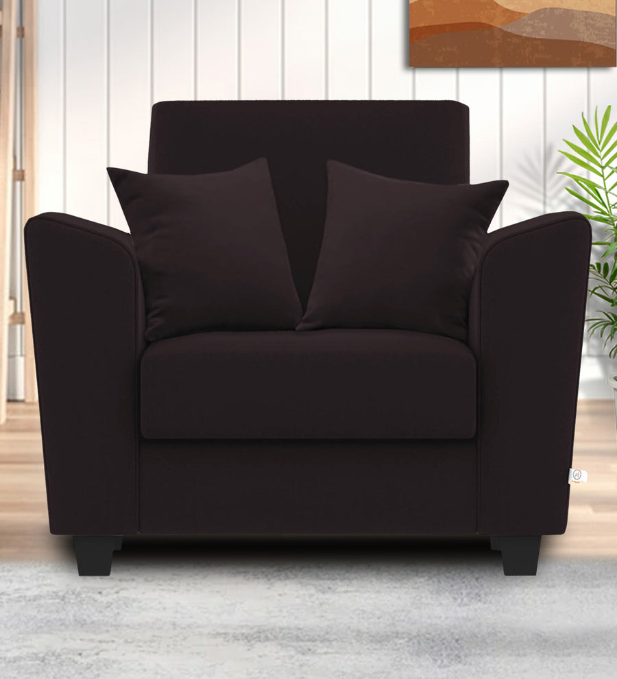 Daku  1 Seater Fabric Sofa - cara brown by Febonic Living