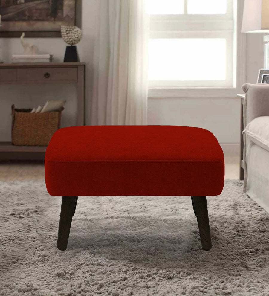 Luke  Foot Stool Fabric - Ruby Red by Febonic Living